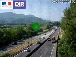 <h2>Caméra trafic à Meylan sur la Rocade-Sud de Grenoble en direction d'Aix-en-Provence</h2>
