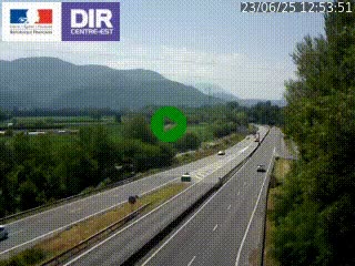 <h2>Caméra trafic à Meylan sur la Rocade-Sud de Grenoble en direction d'Aix-en-Provence</h2>