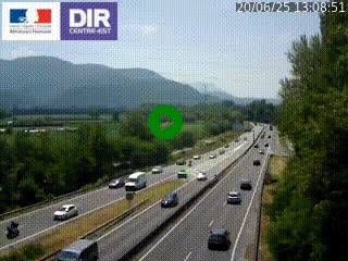 <h2>Caméra trafic à Meylan sur la Rocade-Sud de Grenoble en direction d'Aix-en-Provence</h2>