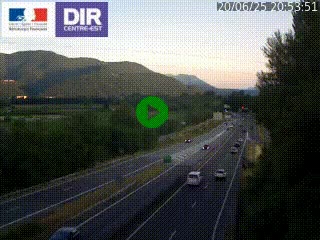 <h2>Caméra trafic à Meylan sur la Rocade-Sud de Grenoble en direction d'Aix-en-Provence</h2>