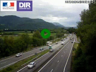 <h2>Caméra trafic à Meylan sur la Rocade-Sud de Grenoble en direction d'Aix-en-Provence</h2>