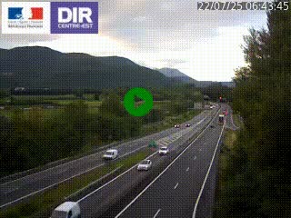 <h2>Caméra trafic à Meylan sur la Rocade-Sud de Grenoble en direction d'Aix-en-Provence</h2>