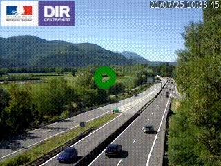<h2>Caméra trafic à Meylan sur la Rocade-Sud de Grenoble en direction d'Aix-en-Provence</h2>