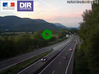 <h2>Caméra trafic à Meylan sur la Rocade-Sud de Grenoble en direction d'Aix-en-Provence</h2>