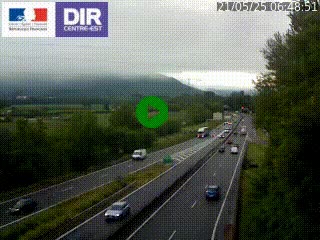<h2>Caméra trafic à Meylan sur la Rocade-Sud de Grenoble en direction d'Aix-en-Provence</h2>