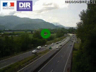 <h2>Caméra trafic à Meylan sur la Rocade-Sud de Grenoble en direction d'Aix-en-Provence</h2>
