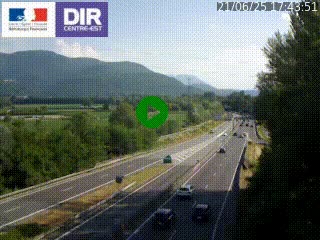 <h2>Caméra trafic à Meylan sur la Rocade-Sud de Grenoble en direction d'Aix-en-Provence</h2>