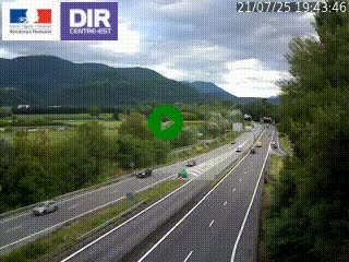 <h2>Caméra trafic à Meylan sur la Rocade-Sud de Grenoble en direction d'Aix-en-Provence</h2>