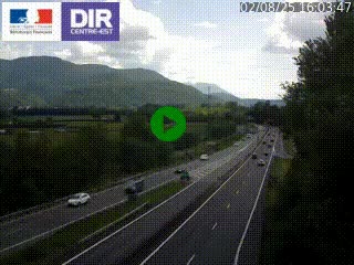 <h2>Caméra trafic à Meylan sur la Rocade-Sud de Grenoble en direction d'Aix-en-Provence</h2>