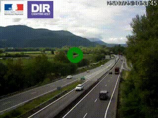 <h2>Caméra trafic à Meylan sur la Rocade-Sud de Grenoble en direction d'Aix-en-Provence</h2>