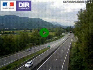 <h2>Caméra trafic à Meylan sur la Rocade-Sud de Grenoble en direction d'Aix-en-Provence</h2>