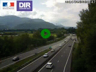 <h2>Caméra trafic à Meylan sur la Rocade-Sud de Grenoble en direction d'Aix-en-Provence</h2>