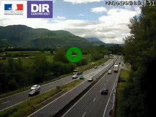 <h2>Caméra trafic à Meylan sur la Rocade-Sud de Grenoble en direction d'Aix-en-Provence</h2>