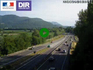 <h2>Caméra trafic à Meylan sur la Rocade-Sud de Grenoble en direction d'Aix-en-Provence</h2>