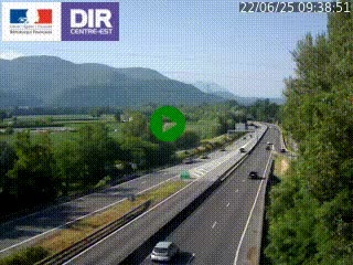 <h2>Caméra trafic à Meylan sur la Rocade-Sud de Grenoble en direction d'Aix-en-Provence</h2>