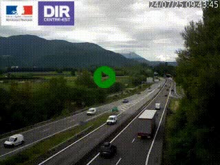 <h2>Caméra trafic à Meylan sur la Rocade-Sud de Grenoble en direction d'Aix-en-Provence</h2>