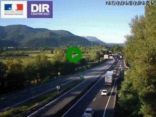 <h2>Caméra trafic à Meylan sur la Rocade-Sud de Grenoble en direction d'Aix-en-Provence</h2>