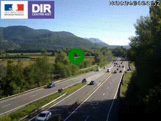 <h2>Caméra trafic à Meylan sur la Rocade-Sud de Grenoble en direction d'Aix-en-Provence</h2>