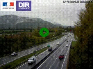 <h2>Caméra trafic à Meylan sur la Rocade-Sud de Grenoble en direction d'Aix-en-Provence</h2>