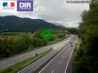 <h2>Caméra trafic à Meylan sur la Rocade-Sud de Grenoble en direction d'Aix-en-Provence</h2>