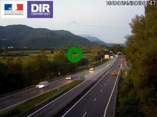 <h2>Caméra trafic à Meylan sur la Rocade-Sud de Grenoble en direction d'Aix-en-Provence</h2>