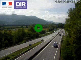 <h2>Caméra trafic à Meylan sur la Rocade-Sud de Grenoble en direction d'Aix-en-Provence</h2>
