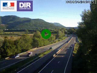 <h2>Caméra trafic à Meylan sur la Rocade-Sud de Grenoble en direction d'Aix-en-Provence</h2>