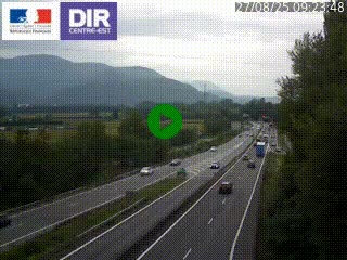 <h2>Caméra trafic à Meylan sur la Rocade-Sud de Grenoble en direction d'Aix-en-Provence</h2>