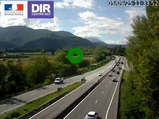 <h2>Caméra trafic à Meylan sur la Rocade-Sud de Grenoble en direction d'Aix-en-Provence</h2>