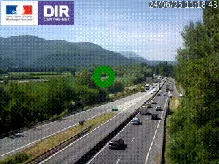 <h2>Caméra trafic à Meylan sur la Rocade-Sud de Grenoble en direction d'Aix-en-Provence</h2>