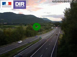 <h2>Caméra trafic à Meylan sur la Rocade-Sud de Grenoble en direction d'Aix-en-Provence</h2>
