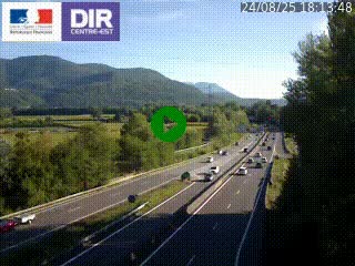 <h2>Caméra trafic à Meylan sur la Rocade-Sud de Grenoble en direction d'Aix-en-Provence</h2>