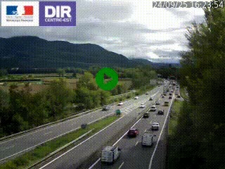 <h2>Caméra trafic à Meylan sur la Rocade-Sud de Grenoble en direction d'Aix-en-Provence</h2>