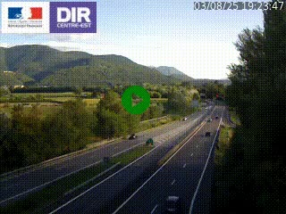 <h2>Caméra trafic à Meylan sur la Rocade-Sud de Grenoble en direction d'Aix-en-Provence</h2>