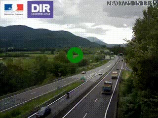 <h2>Caméra trafic à Meylan sur la Rocade-Sud de Grenoble en direction d'Aix-en-Provence</h2>