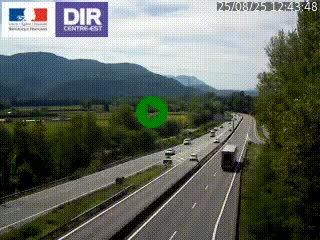 <h2>Caméra trafic à Meylan sur la Rocade-Sud de Grenoble en direction d'Aix-en-Provence</h2>