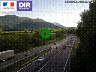 <h2>Caméra trafic à Meylan sur la Rocade-Sud de Grenoble en direction d'Aix-en-Provence</h2>
