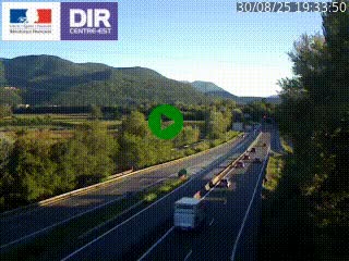 <h2>Caméra trafic à Meylan sur la Rocade-Sud de Grenoble en direction d'Aix-en-Provence</h2>