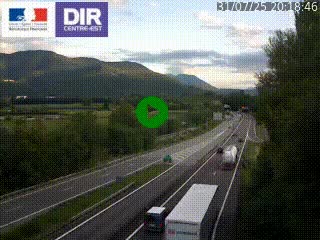 <h2>Caméra trafic à Meylan sur la Rocade-Sud de Grenoble en direction d'Aix-en-Provence</h2>