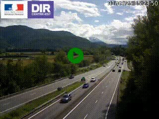 <h2>Caméra trafic à Meylan sur la Rocade-Sud de Grenoble en direction d'Aix-en-Provence</h2>