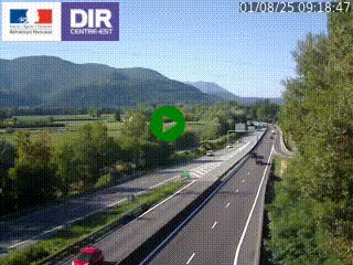 <h2>Caméra trafic à Meylan sur la Rocade-Sud de Grenoble en direction d'Aix-en-Provence</h2>