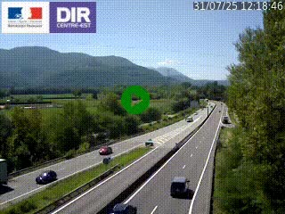 <h2>Caméra trafic à Meylan sur la Rocade-Sud de Grenoble en direction d'Aix-en-Provence</h2>