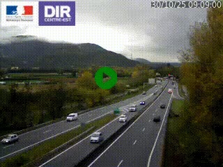 <h2>Caméra trafic à Meylan sur la Rocade-Sud de Grenoble en direction d'Aix-en-Provence</h2>