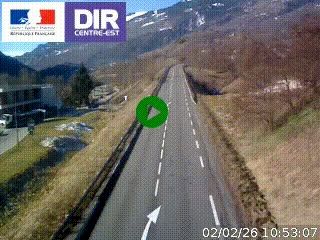 <h2>Web cam sur la N90 à Aime, en provenance de Bourg-Saint-Maurice et en direction d'Albertville</h2>