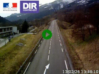 <h2>Web cam sur la N90 à Aime, en provenance de Bourg-Saint-Maurice et en direction d'Albertville</h2>