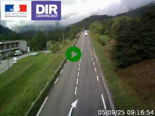<h2>Web cam sur la N90 à Aime, en provenance de Bourg-Saint-Maurice et en direction d'Albertville</h2>