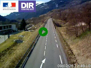<h2>Web cam sur la N90 à Aime, en provenance de Bourg-Saint-Maurice et en direction d'Albertville</h2>