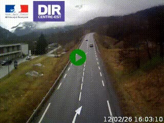 <h2>Web cam sur la N90 à Aime, en provenance de Bourg-Saint-Maurice et en direction d'Albertville</h2>