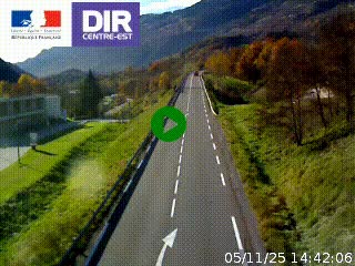 <h2>Web cam sur la N90 à Aime, en provenance de Bourg-Saint-Maurice et en direction d'Albertville</h2>