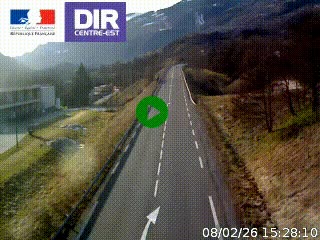 <h2>Web cam sur la N90 à Aime, en provenance de Bourg-Saint-Maurice et en direction d'Albertville</h2>